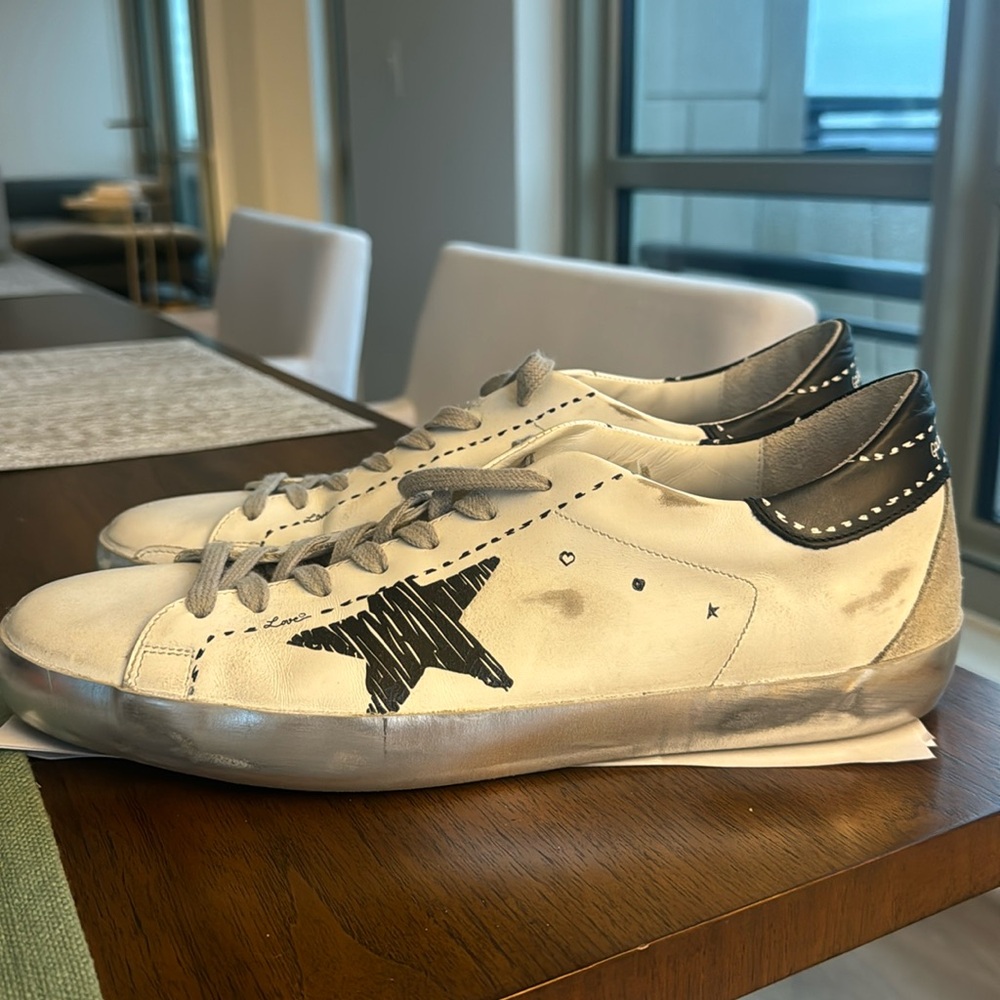 Golden goose men’s sneaker superstar classic with sour NEW